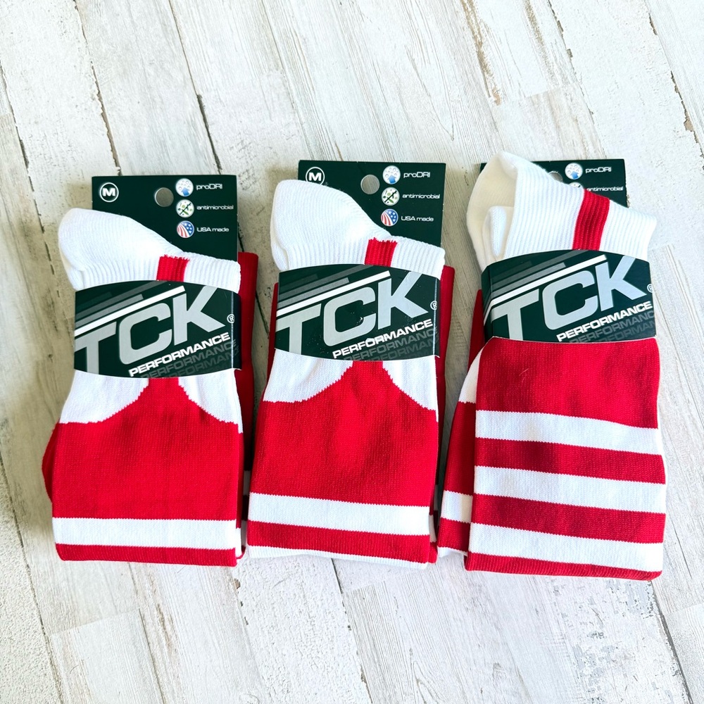 (3) Pairs TCK Baseball/ Sport Socks Size M